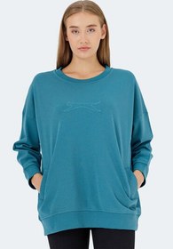 Resim VIKENTI SW Oversize Kadın Sweatshirt Petrol 