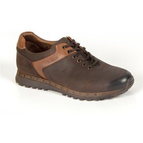 Resim 1812 Kahve Spor Hakiki Deri Ayakkabı Kahverengi 