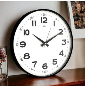 Resim Galaxy 717-k-2 Premium Büyük Büro Siyah-beyaz Duvar Saati Beyaz - Siyah 