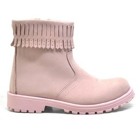 Resim Raker Chiron Hakiki Deri Pembe Fermuarlı Kız Çocuk Bot Çizme Pembe 