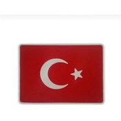 Resim Türk Bayrağı Bayrak Kaydırmaz Torpido Pedi Kaymaz Ped 
