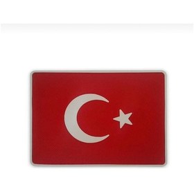 Resim Türk Bayrağı Bayrak Kaydırmaz Torpido Pedi Kaymaz Ped 
