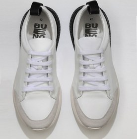 Resim Bueno Shoes Beyaz Siyah Deri Erkek Spor Ayakkabı 01mq5500 