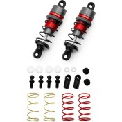 Resim Healeele 1/10 1 Çift Metal Hidrolik Amortisör, Rc Uzaktan Kumandalı Araba, Düz Çalışan Drift Araba (67MM) Kırmızı (Yurt Dışından) 