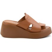 Resim Taba Leather Kadın Terlik K04359022303 Taba 