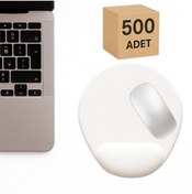 Resim Boldy 500'lü Bilek Destekli Mouse Pad Kaymaz Mouse Ped Fare Pedi Siyah Mouse Pedi Oval Mouse Altlığı 