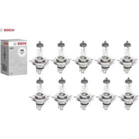 Resim H4 Uzun-Kısa (10 Adet) 60W/55W Beyaz Halojen Ampul 