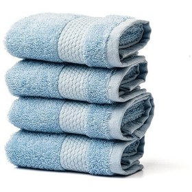 Resim Soley Minerva %100 Doğal Pamuklu 4'Lü Misafir - Mutfak Havlusu Seti Mavi 30 x 50 Mavi 