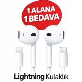 Resim Nexiva Apple Kulaklık Lightning Girişli Kulakiçi Kulaklık Earpods (Bluetooth Connect) 