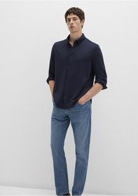 Resim Mavi - Lacivert Gömlek 0211908-70488 Lacivert 