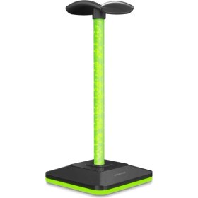 Resim Polosmart PGS401 Kablolu Gaming Kulaklık Standı Siyah RGB Aydınlatma Özellikli Taşınabilir Dokunmatik 