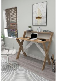 Resim İqas 50x90 Cm Çalışma Masası Laptop Bilgisayar Masası Ofis Ders Yemek Çocuk Masası Çam 