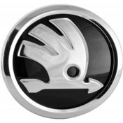 Resim 3v0853621a Skoda Yeti Uyumlu Ön Kaput Arma Amblem 90 Mm 2014-2017 Model Arası Araçlara 