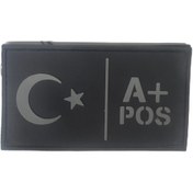 Resim eser askeri malzeme A+ pozitif kan grubu peç kol arması çıtlı 