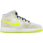 Resim Nike Air Jordan 1 Mid Se Warped Swoosh (gs) - Kadın Spor Ayakkabı Dv1314-017 