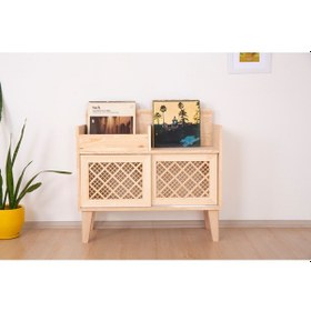 Resim Duden Çam Plak Depolama Ünitesi Doğal Ahşap Çam Ağacı 