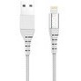 Resim Bix iPhone İçin Ultra Güçlendirilmiş MFİ Lightning Gri Şarj Kablosu 