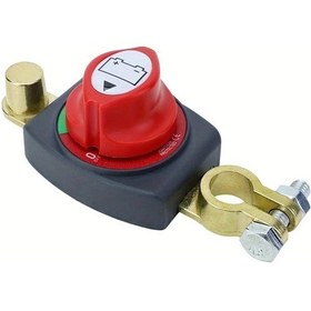 Resim Chuangyinshop 12-48v Bakır Pil Ayırma Anahtarı Positive Screw Version Araçlar Tekneler İçin Ana Kesme Emniyet Göstergeli 