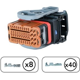 Resim Beyin Soketi Kahverengi 48 Pin Kablosuz 