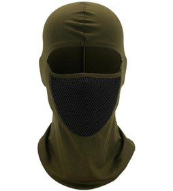 Resim Taktik Tam Yüz Maskesi Kap Balaklava Boyun Hood Spor Askeri Bandana Yeşil 