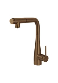 Resim Deante - Erıdan Fırçalanmış Bronz Arıtmalı-çekme Spiralli Mutfak Bataryası Bronz 