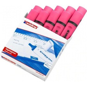 Resim Edding Fosforlu Kalem 344 Pembe 10'lu Paket Pembe 