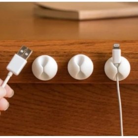 Resim 3b Trend 10 Adet Kablo Düzenleyici Duvar Fayans Cam Kablo Tutucu Yapışkanlı Klips Kablo Sabitleme 