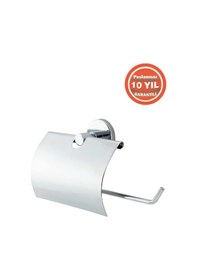 Resim Çelik Banyo Paslanmaz Pirinç Flora Kağıt Havluluk Kapaklı Krom 
