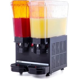 Resim SAMIXIR Klasik Twin Fıskiyeli Soğuk İçecek Dispenseri 20+20 Litre Siyah 