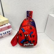 Resim Marvel Spider-Man Sling Bag - Ayarlanabilir Askılı, Fermuarlı ve Günlük Seyahat ve Dışarı Çıkma İçin Örümcek Temalı Desenli Şık Naylon Crossbody Çanta, Küçük Crossbody Çanta, Kadınlar İçin Uygun 