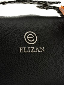 Resim Elizan Kolonlu At Detaylı Spor Siyah Kadın Çantası Siyah 