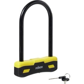 Resim 66743 250 x 165 mm U Type Bicycle Lock , Black 