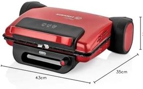 Resim Korkmaz Tostema Kırmızı Midi Tost Makinesi 