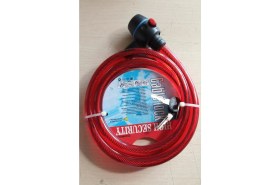 Resim KNT Zhongli Cable Lock 15X1500 mm Boyunda Dayanıklı Bisiklet ve Motor Kilidi 