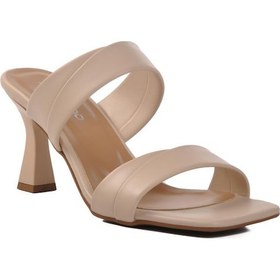 Resim Ayakmod 576006 Z Bej Kadın Topuklu Terlik Bej 