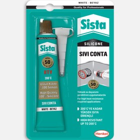 Resim Sista RTV Silikon Sıvı Conta Beyaz 50 gr 