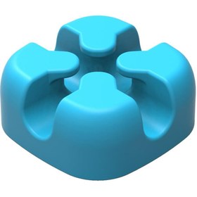 Resim Orico Masaüstü Silikon Kablo Klipsi Düzenleyici Organizer Mavi 