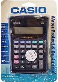 Resim Casio Wm-220Ms Bu Suya, Toza ve Kire Dayanıklı Hesap Makinesi 