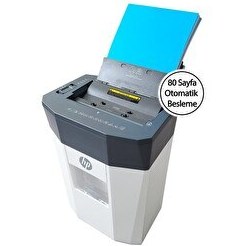 Resim HP OneShred Auto 80CC Otomatik Beslemeli Çapraz Kesim 4.3x12 MM 15 L Evrak İmha Makinesi 