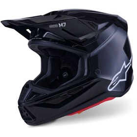 Resim Alpinestars Sm7 Off-Road Cross Kaskı Siyah 