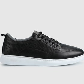 Resim Provoq Siyah Deri Erkek Ayakkabı 