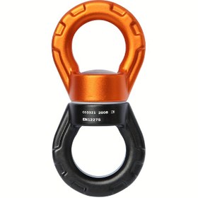 Resim 1 adet 360° dönebilen evrensel halka, hafif alüminyum alaşım malzeme, iki kilit asma özelliği, iç mekan yogası, hava dansı ve hamak için uygun 