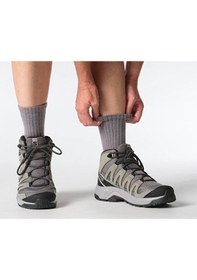 Resim Salomon X-adventure Recon Mid Gore-tex Kadın Outdoor Ayakkabısıl47753400 Gri Gri 