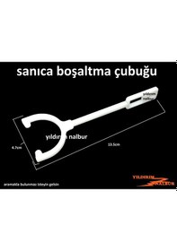 Resim Sanica Gömme Rezervuar Boşaltma Grubu Kaldıraç Çubuğu 