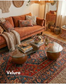 Resim Modern Orta Sehpa & Küre Sehpa & Top Sehpa & Cam Sehpa Ceviz 