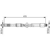 Resim BOSCH 1987481004 FREN HORTUMU; ÖN. 470.00 MM 
