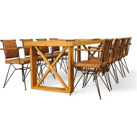 Resim Neiwel Main Doğal Ahşap Toplantı Masası x 120 x 320 Açık Ceviz 