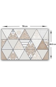 Resim Decorita Mandala Desenli | Cam Ocak Arkası Koruyucu | 49,5cm x 76cm 