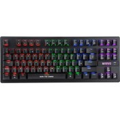 Resim Marvo KG901TR Wired Jixian Blue Switch TKL Rainbow Full Mekanik Profesyonel Gaming Klavye 