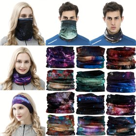 Resim 12 adet Dikişsiz Yüz Maskesi, Ultra-İnce, Hızlı Kuruyan, Nefes Alabilen Nem Emici Kafa Bandı Erkekler ve Kadınlar İçin - Koşu, Bisiklet, Yürüyüş, Spor Salonu, Dış Mekan Hediyeleri, Dış Mekan Ekipmanları | Canlı Desenler | Hafif Kafa Giyimi, Boyun Bandı, Balaclava, Bandan 